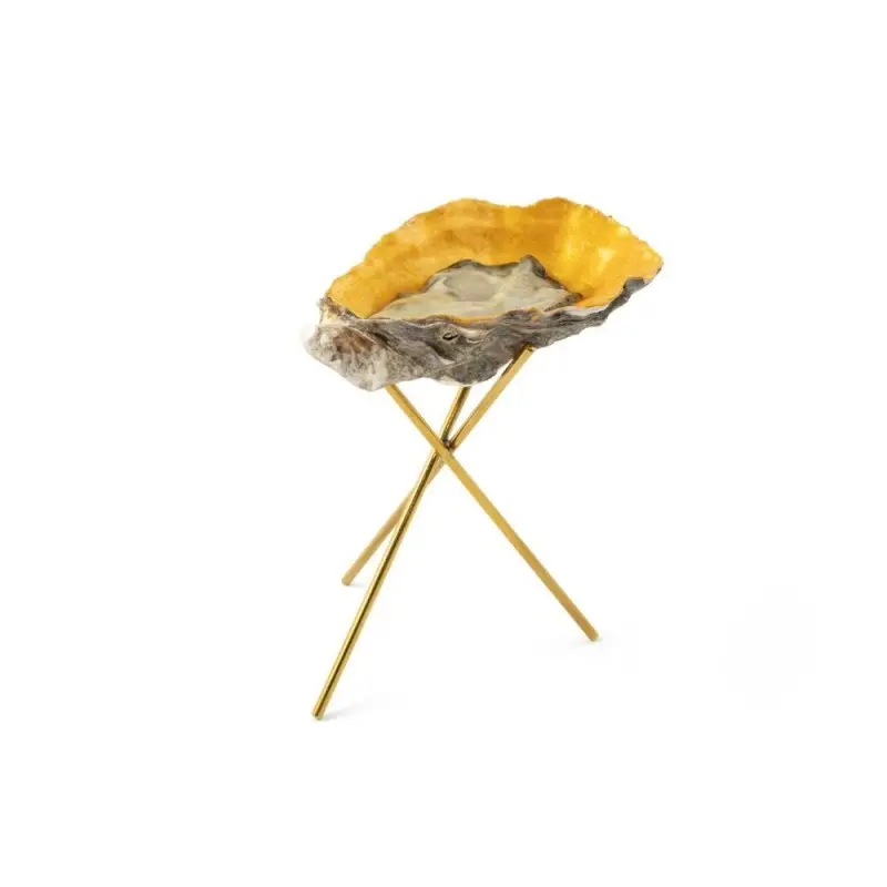 Professional Stainless Steel Tripod Golden - 7 x 7 x 11.5 cm