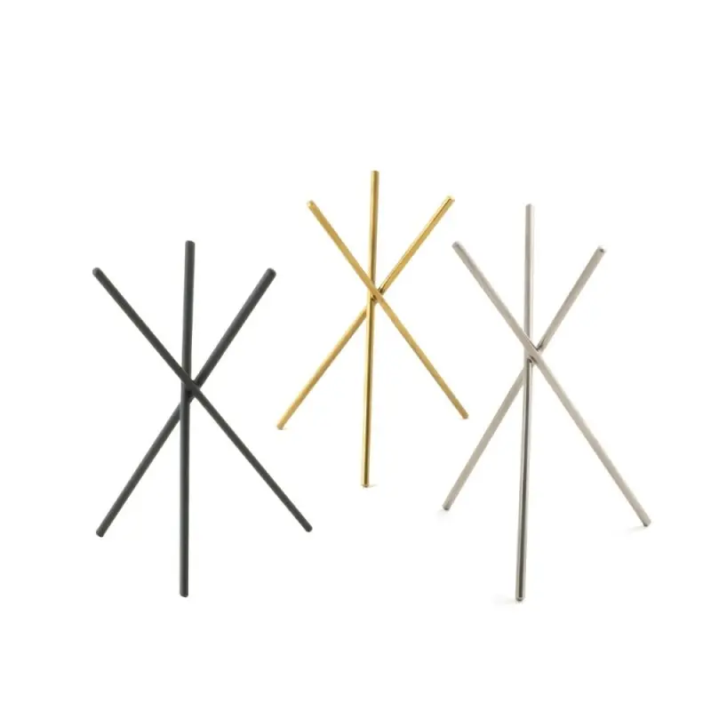 Professional Stainless Steel Tripod Golden - 7 x 7 x 11.5 cm