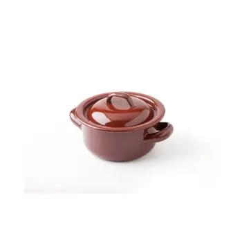 Professional Enameled Steel Russet Stewpan Ø14 cm - Ø 14 x 7 cm 700 ml