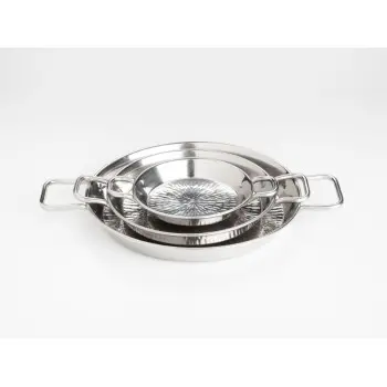 Professional Stainless Steel Paella Valenciana pan XS - Ø 10 x 2.5 cm