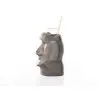 Professional Resin Moai Grey Resin Glass - 8.5 x 11.5 x 18.5 cm300 ml
