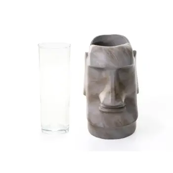 Professional Resin Moai Grey Resin Glass - 8.5 x 11.5 x 18.5 cm300 ml