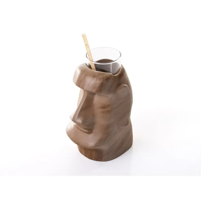 Professional Resin Moai Grey Resin Glass - 8.5 x 11.5 x 18.5 cm300 ml