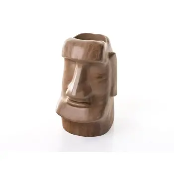 Professional Resin Moai Grey Resin Glass - 8.5 x 11.5 x 18.5 cm300 ml