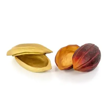 Professional Resin Gold Cocoa Bean - 26 x 12 x 11 cm