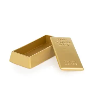 Professional Resin Gold Ingot - 21 x 10 x 5 cm