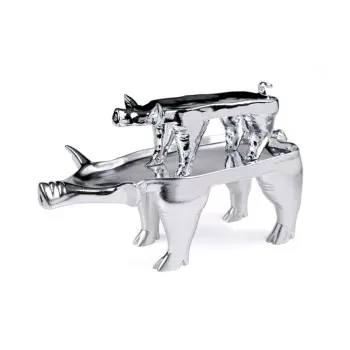 Professional Resin Porky Plate Silver XL - 38 x 8 x 15 cm