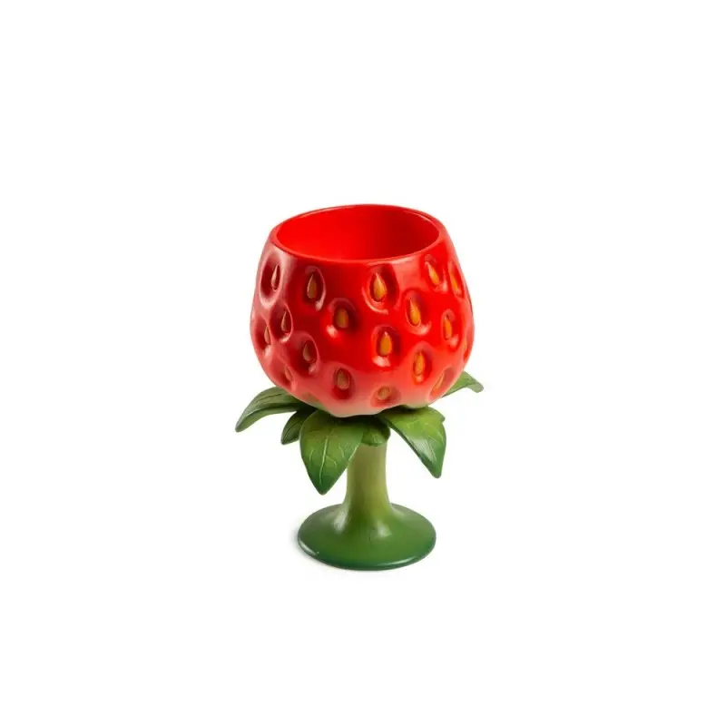 Professional Resin Strawberry Cup Tropicups - 13 x 13 x 18 cm 300 ml