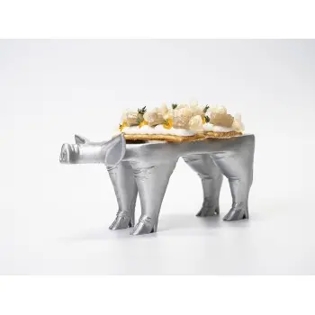 Professional Resin Porky Plate Silver - 22 x 10 x 9 cm