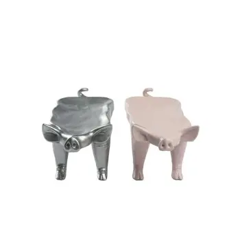 Professional Resin Porky Plate Silver - 22 x 10 x 9 cm