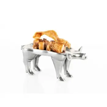 Professional Resin Porky Plate Silver - 22 x 10 x 9 cm