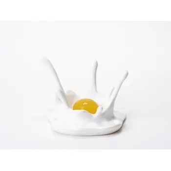 Professional Resin Milk Splash Plate - 11 x 11 x 8 int. Ø 5 cm