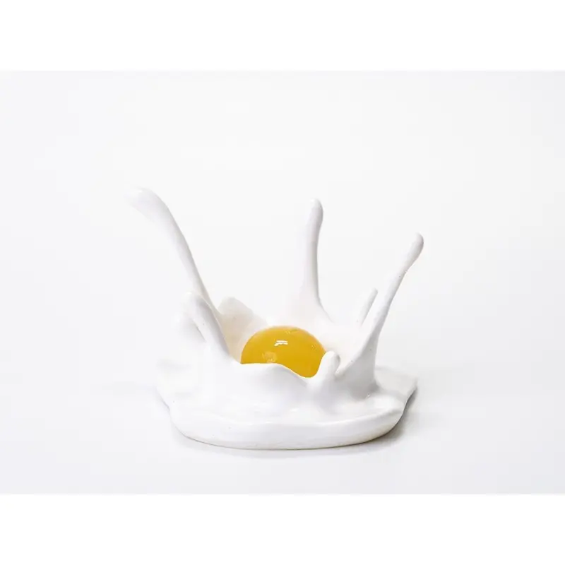 Professional Resin Milk Splash Plate - 11 x 11 x 8 int. Ø 5 cm