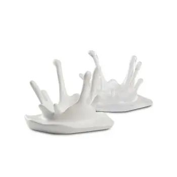 Professional Resin Milk Splash Plate - 11 x 11 x 8 int. Ø 5 cm