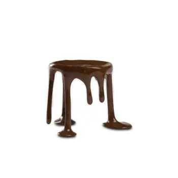 Professional Resin Chocolat Plate - Ø 10 x 12 cm - plato Ø 9 cm