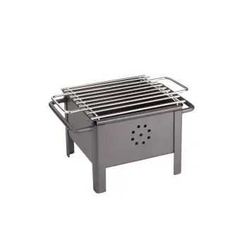 Professional Stainless Steel Mini Barbecue - 16 x 16 x 13 cm