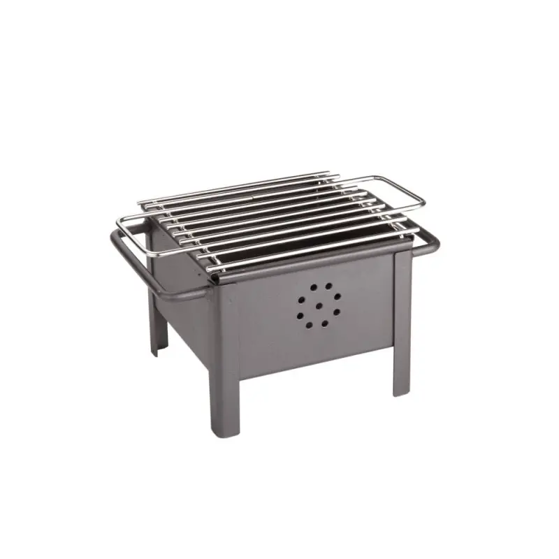 Professional Stainless Steel Mini Barbecue - 16 x 16 x 13 cm