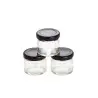 Professional Glass Mini Jam Jar Black -