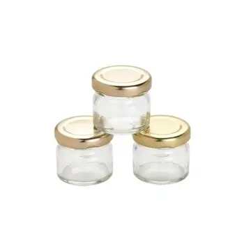 Professional Glass Mini Jam Jar Gold - Ø 4.5 x 4 cm30 ml