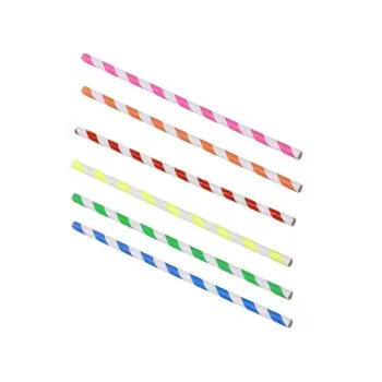 Professional Cardboard Straw Orange -