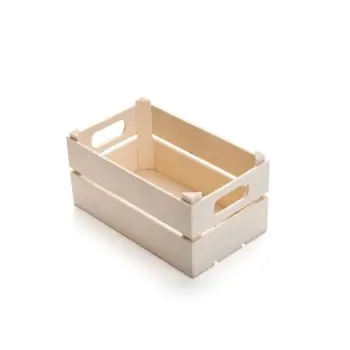 Professional Wood Mini Fruit Box - 15 x 9 x 7 cm