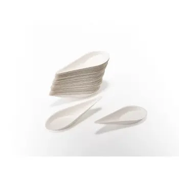 Professional Bagaze Bagasse Mussel XL 100 pcs. - 10 x 5 x 2 cm