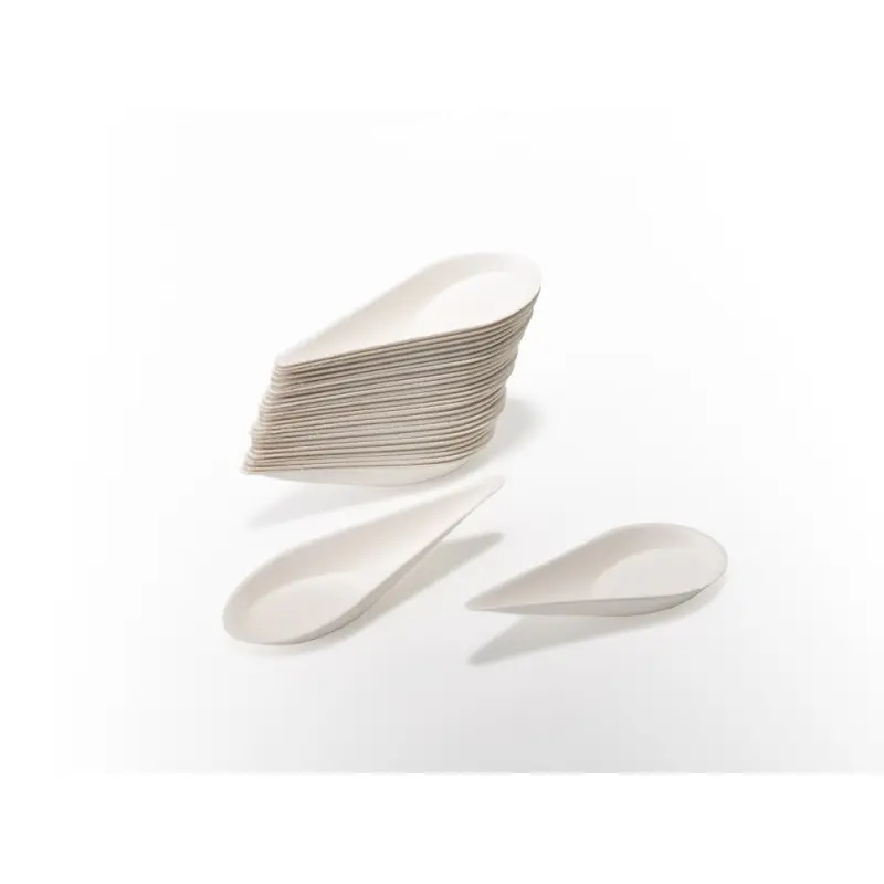 Professional Bagaze Bagasse Mussel XL 100 pcs. - 10 x 5 x 2 cm