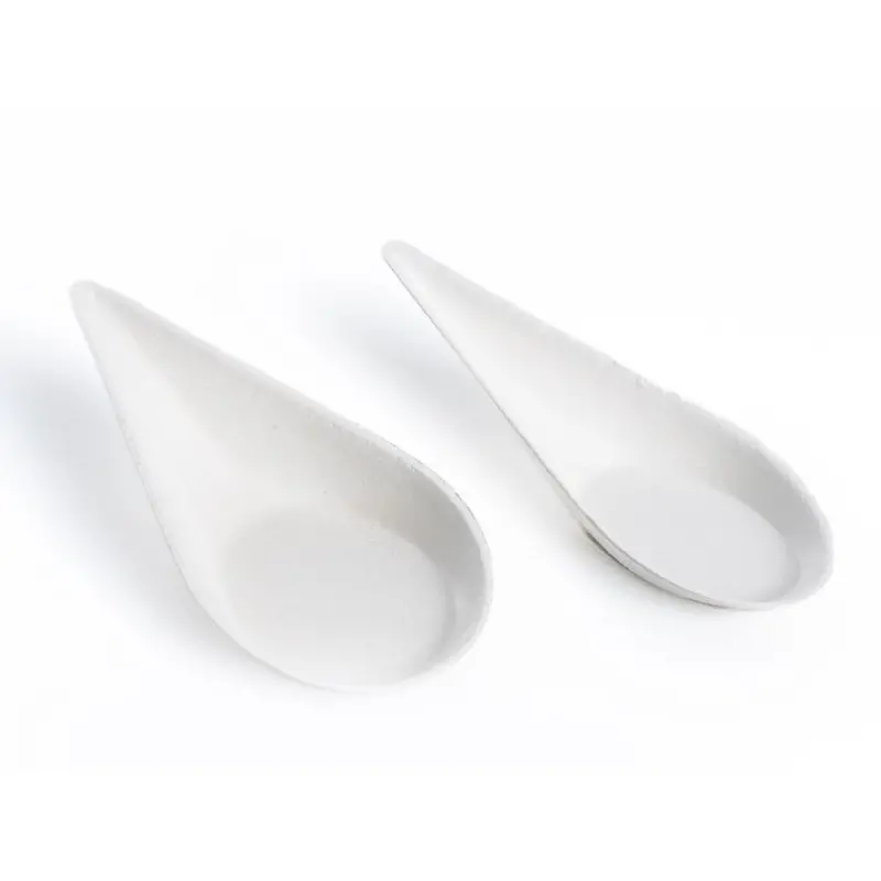 Professional Bagaze Bagasse Mussel XL 100 pcs. - 10 x 5 x 2 cm