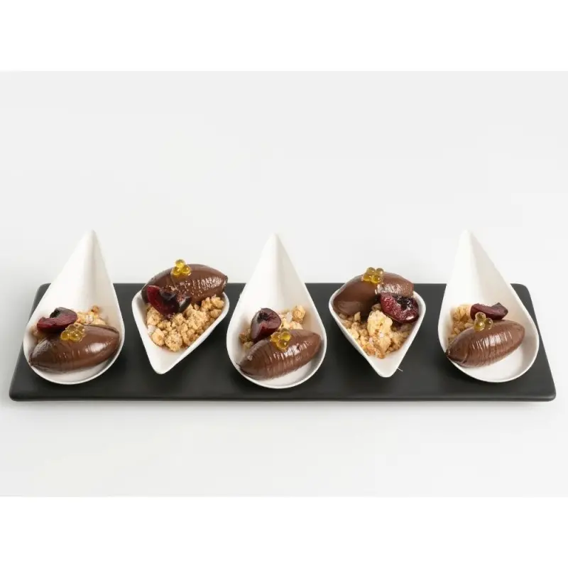 Professional Bagaze Bagasse Mussel XS 100 pcs. - 10 x 4 x 2 cm