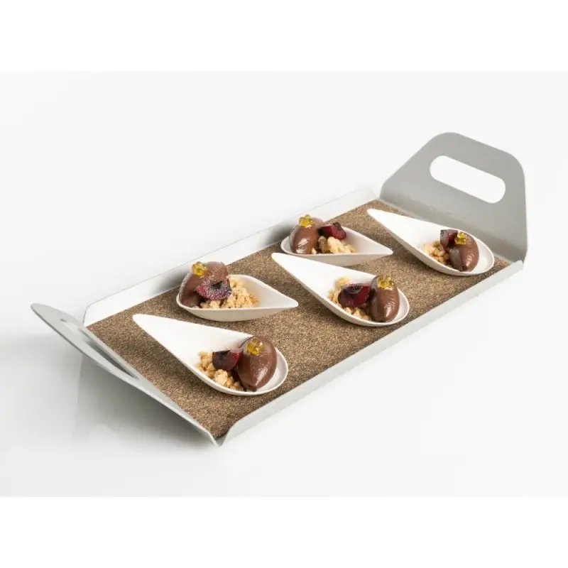 Professional Bagaze Bagasse Mussel XS 100 pcs. - 10 x 4 x 2 cm