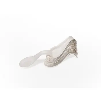 Professional Bagaze Bagasse Arch Spoon 100 pcs. - 7 x 4 x 2 cm