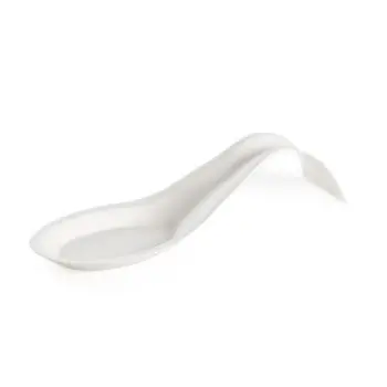 Professional Bagaze Bagasse Arch Spoon 100 pcs. - 7 x 4 x 2 cm
