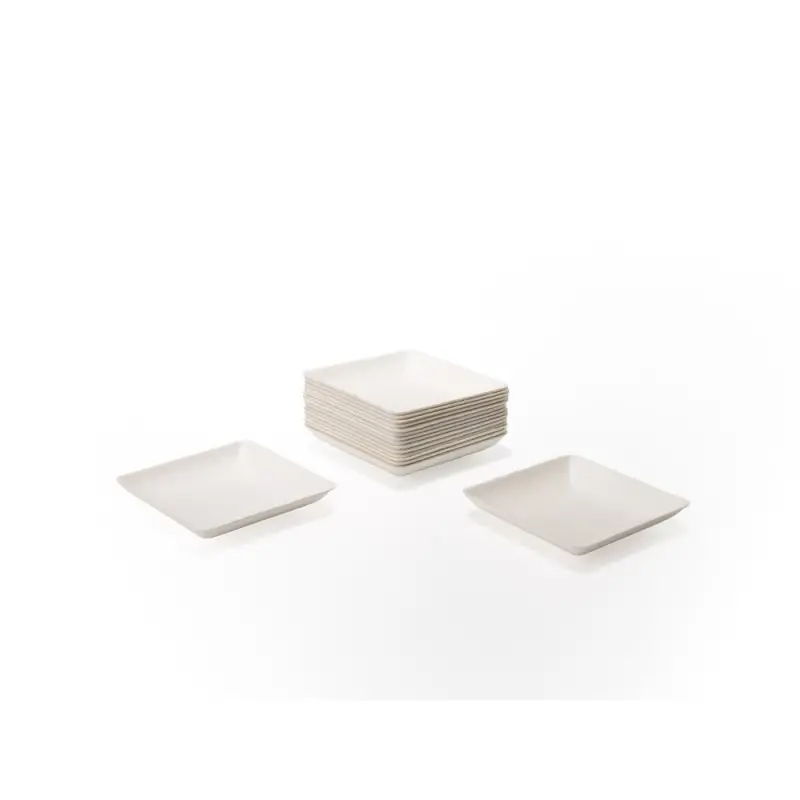 Professional Bagaze Bagasse Plate100 pcs. - 6 x 6 x 6 cm Professional Bagaze Bagasse Plate100 pcs. - 6 x 6 x 6 cm