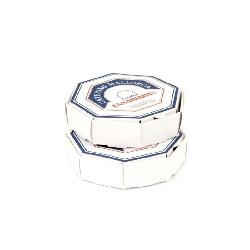 Professional Cardboard Mini Ensaimada Box - 12 x 12 x 2.5 cm