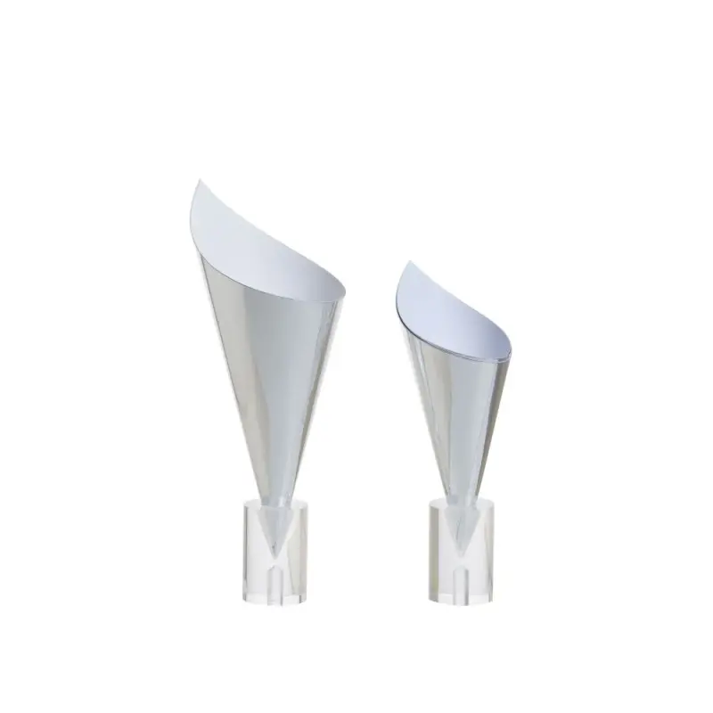 Professional Cardboard Silver Cardboard Cone XL - Ø 9 x 16 cm Professional Cardboard Silver Cardboard Cone XL - Ø 9 x 16 cm