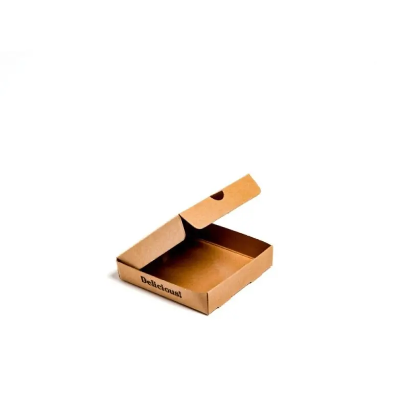 Professional Cardboard Mini pizza box - 9 x 9 x 2 cm Professional Cardboard Mini pizza box - 9 x 9 x 2 cm