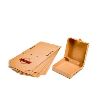 Professional Cardboard Mini pizza box - 9 x 9 x 2 cm