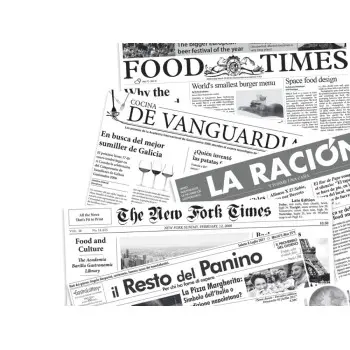 Professional Waxed Paper Newspaper "Cocina de Vanguardia" - 29 x 30 cm