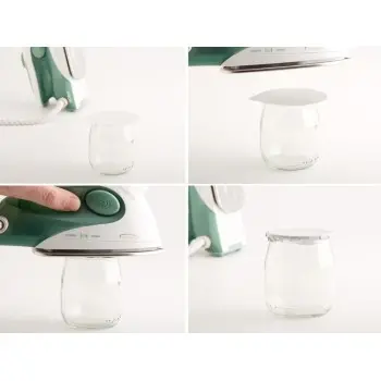 Professional Aluminium Yogurt GoldThermo-sealable Cover XS - Ø 6.2 cm