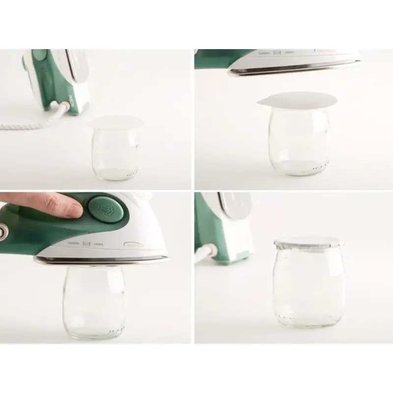 Professional Aluminium Yogurt White Thermo-sealable Cover XS - Ø 6.2 cm