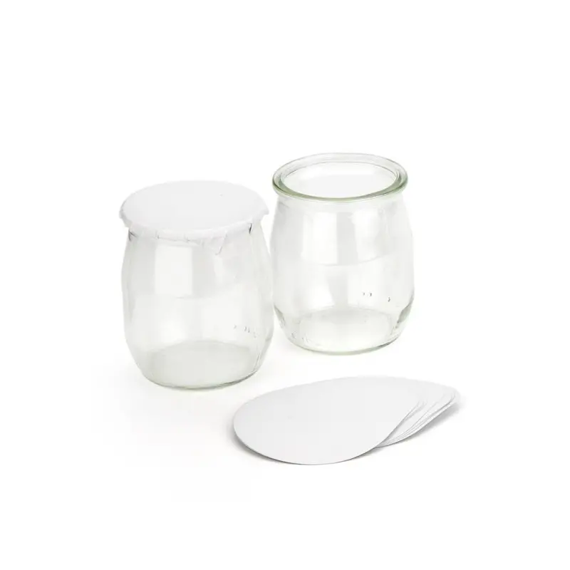 Professional Aluminium Yogurt White Thermo-sealable Cover XS - Ø 6.2 cm