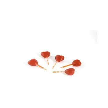 Professional Polyethylene Heart Pipettes - 6.5 cm 1.2 ml