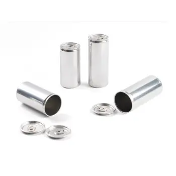Professional Aluminium Aluminium cans with lids250 ml - Ø 5.5 x 1.5 cm