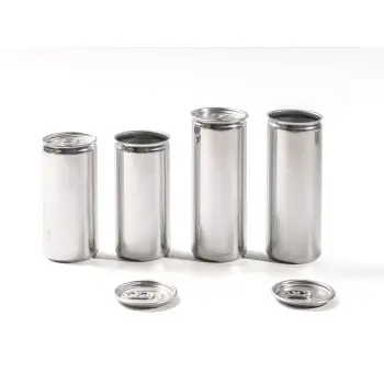 Professional Aluminium Aluminium cans with lids250 ml - Ø 5.5 x 1.5 cm