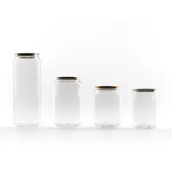 Professional Plastic Soda Can PET 330 ml100 pcs - 6.5 x 6.5 x 11.5 cm