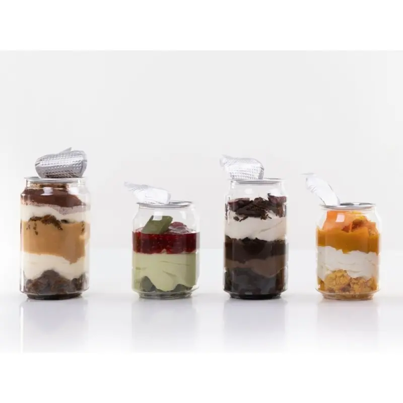 Professional Plastic Soda Can PET 330 ml100 pcs - 6.5 x 6.5 x 11.5 cm