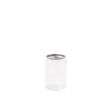 Professional Plastic Soda Can PET 250 ml 100 pcs - 6 x 6 x 9.5 cm