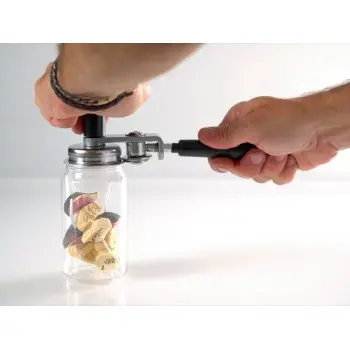 Professional Stainless Steel Cierra latas PET manual Peel Off - Ø 5 x 21 cm