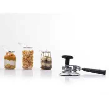 Professional Stainless Steel Cierra latas PET manual Peel Off - Ø 5 x 21 cm