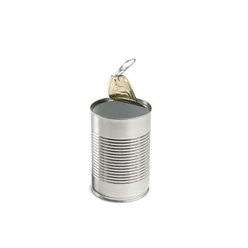 Professional Tin Popeye tin can with lid - Ø 7.9 x 11 cm 400 ml